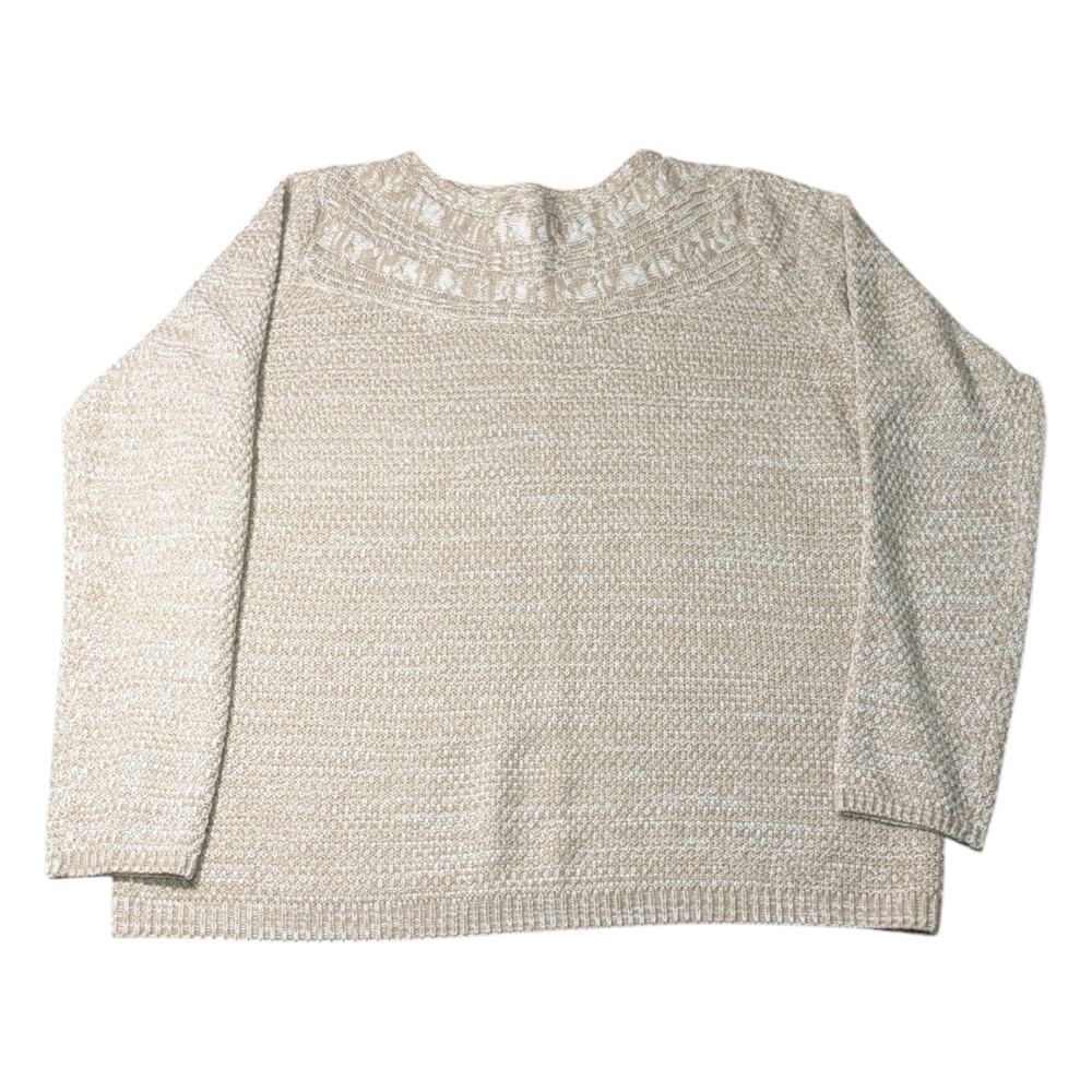 Croft & Barrow Womens Tan Sweater Size XL